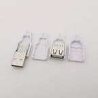 10Pcs USB 2.0 Type A 4 Pin Male Female Assembly Adapter Connector Soldering Type 5V USB-A Plug Socket Charging Data DIY Repair