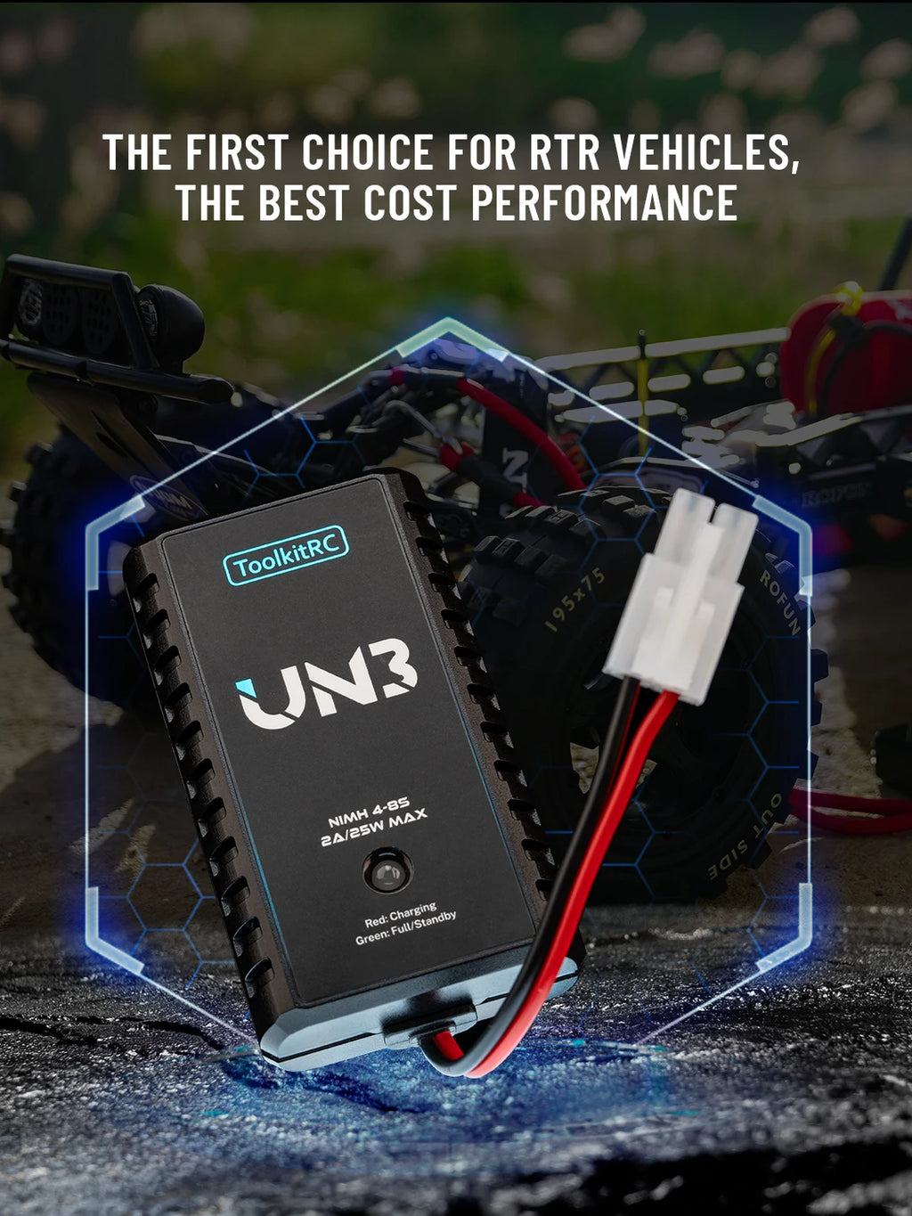 ToolkitRC U3 2-3S LiPo UN3 4-8S USB-C NiMh Battery Charger 2A 25W Balance Port Direct Charge for RC Model FPV Drone Car Airplane