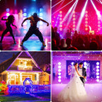 6‑Head Retro Stage Light MAX 300W COB RGB Effect Light DMX512 Voice Control 15/33CH Strobe Party Bar DJ Show Lighting IP20