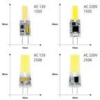 G4 LED COB Lamp E14 G9 12V 220V Dimmable 6W 9W COB LED Bulb Lampada LED Lighting Replace Halogen Spotlight Chandelier LED Lamp