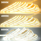 IP67 Waterproof 12/24V COB LED Strip Light 480LED/m Dimmable RA90 LED Lights High Density Flexible Ribbon Tape 3000K 4000K 6000K