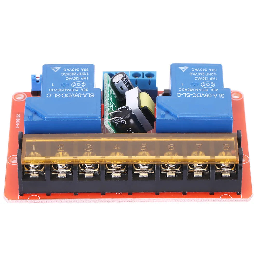 AC100V-250V 30A High Power 2-Channel Relay DC5V High low Level Trigger Switch Module