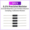5PCS 0.5W 1/2W High Precision Resistor 0.1% 1R-10MR Non Inductive Low TCR Metal Film Sampling Calibration Resistor
