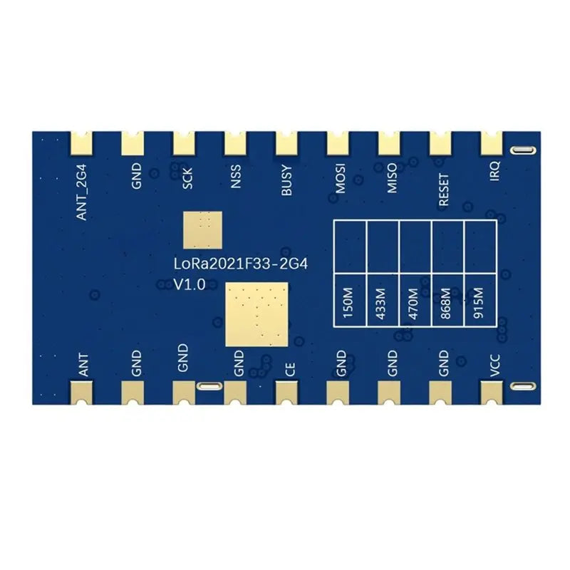 A13E-Lora2021f33-2G4 Wireless Module 2W High-Power Lora Module Use SPI Interface LR2021 Sub-Ghz 868-915Mhz