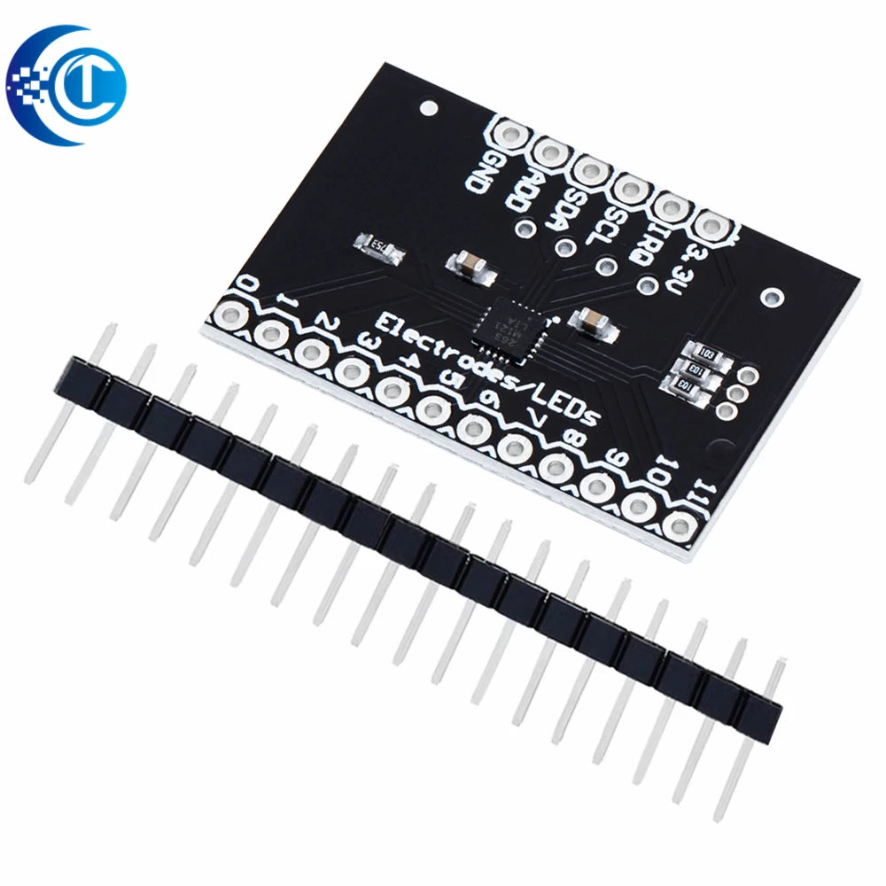 MPR121 Breakout V12 Capacitive Touch Sensor Controller Module - I2C Keyboard Development Board  for Arduino
