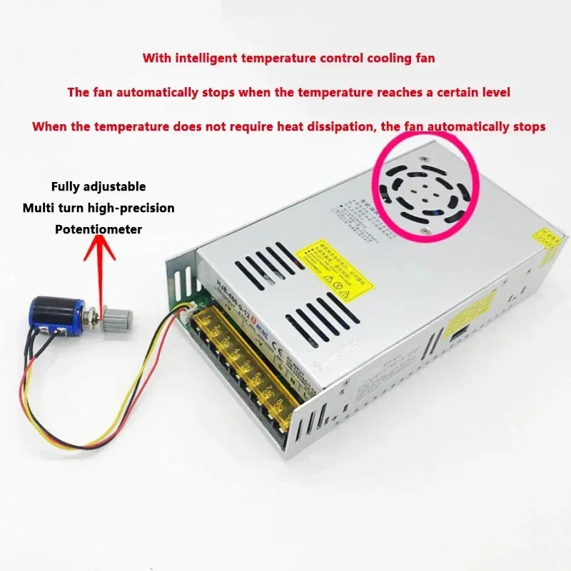 AC-DC 5V-220V Digital Adjustable Voltage Regulated Power Supply 300W-480W Switching Power Supply Transformer Power Adapter