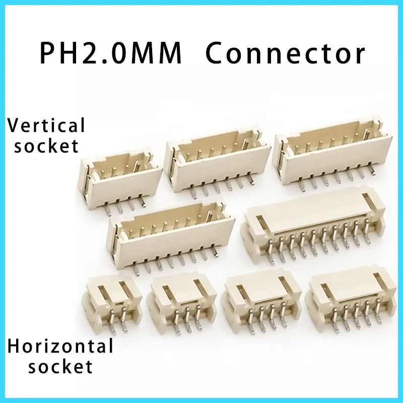 Tape packaging JST SH1.0/MX1.25/ZH1.5/PH2.0/XH2.54 Connector 2 3 4 5 6 7 8Pin SMT SMD Vertical /Horizontal Type Socket Housing