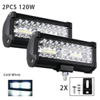 Car Work Light LED Offroad 4x4 Spotlights Fog Lamp Diode Headlight SUV ATV Tractor Boat Trucks Excavator Light Bar 12V 24V
