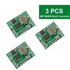 6pcs Mini MP1584EN DC-DC Buck Converter 3A Adjustable Power Supply Module 24V to 12V 9V 5V 3.3V Step-Down LM2596