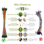 DuPont Wire Breadboard Jumper Cable Wire Male to Male Female to Female Male to Female Ribbon Cable for Arduino DIY 20cm