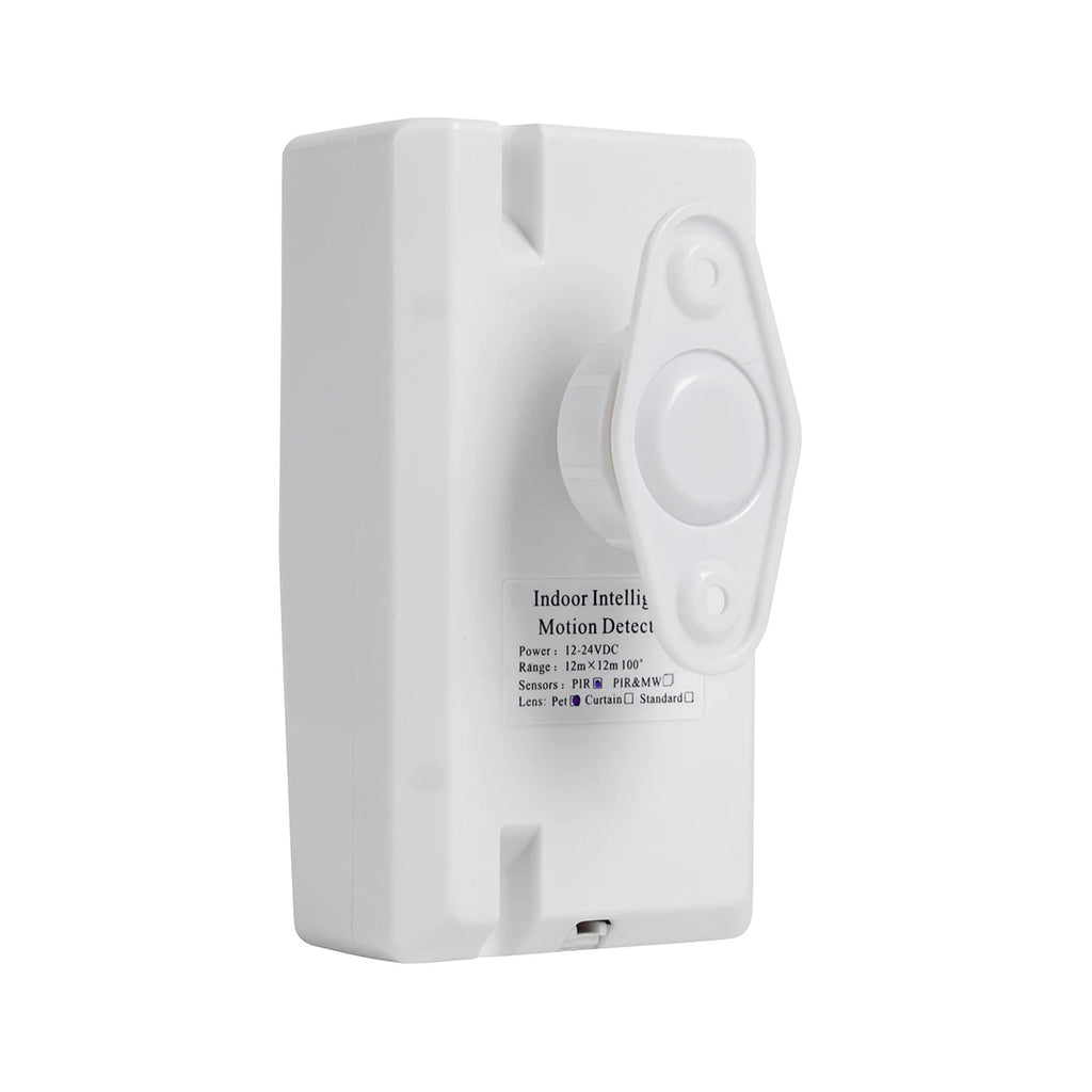 Indoor DC12V-24V Wired PIR Alarm Motion Sensor Detector CE Certified Pet Friendly for Home Alarm System with NO NC Alarm Output