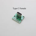 1PCS Data Charging Cable Jack Test Board with Pin Header 90 Degree Micro Mini USB Type C 2Pin USB 3.0 2.0 Female Male Connector