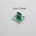 1PCS Data Charging Cable Jack Test Board with Pin Header 90 Degree Micro Mini USB Type C 2Pin USB 3.0 2.0 Female Male Connector