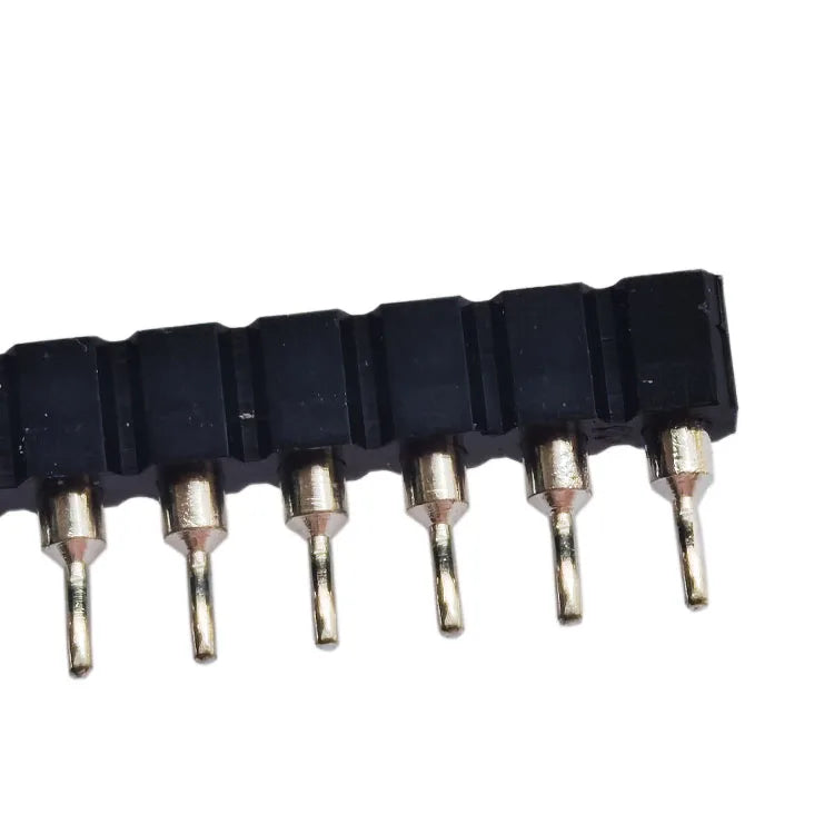 10/100pcs 2.54mm 2P/3P/4P/5P/8P Right Angle SMT Round Single Row 0.1" Pitch 1x40Pin Horizontal SMD Hole Socket Male Pin Header