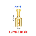 100PCS 2.8/4.8/6.3mm Female&Male Crimp Spade Connector Car Speaker Electrical Wire Connectors Transparent Sleeve
