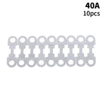 New 10Pcs 30A-150A 32VDC Small Fuse Sheet Automotive Car Flat Zinc Sheet For Car Fuse Round Hole Insert Fuse Auto Parts