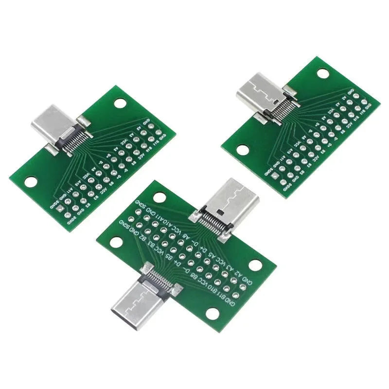 USB 3.1 Connector Type-C Adapter Plate PCB Board Female Male Head Convertor 2*13P to 2.54MM Transfer Test Board USB3.1 Module