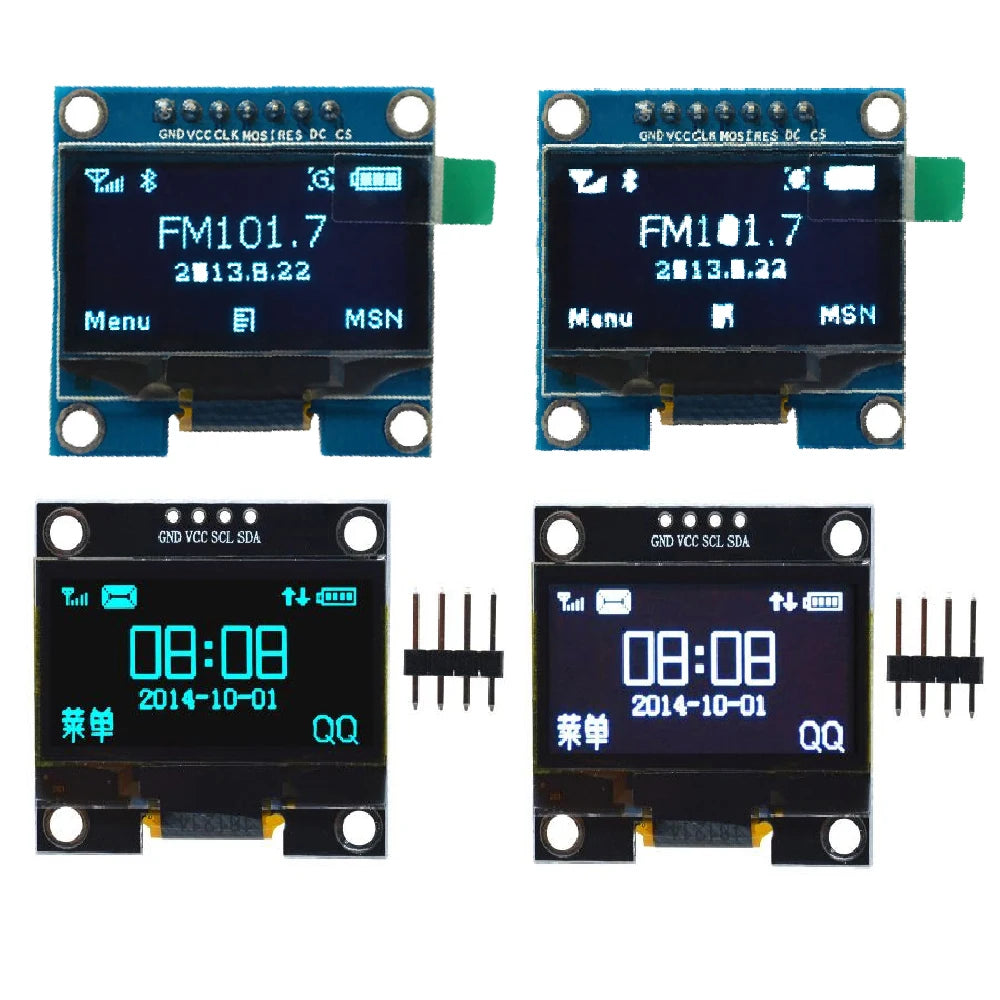 1.3-inch OLED LCD display module 3.3-5V 4-pin/7-pin digital display module 128 × 64 SSH1106 chip