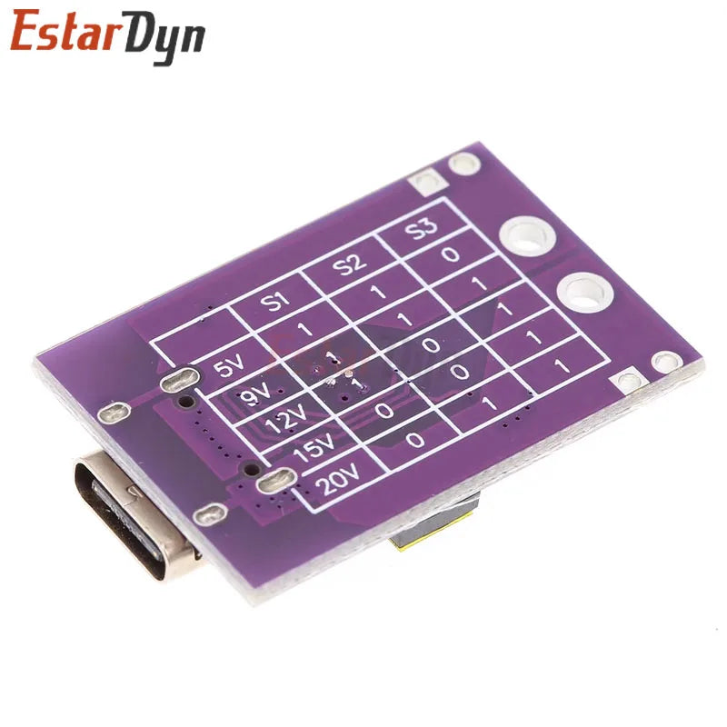 4pcs CH224K Module Type-C QC AFC PD2.0 PD3.0 to DC Spoof Scam Fast Charge Trigger Polling Detector 5V 9V 12V 15V 20V