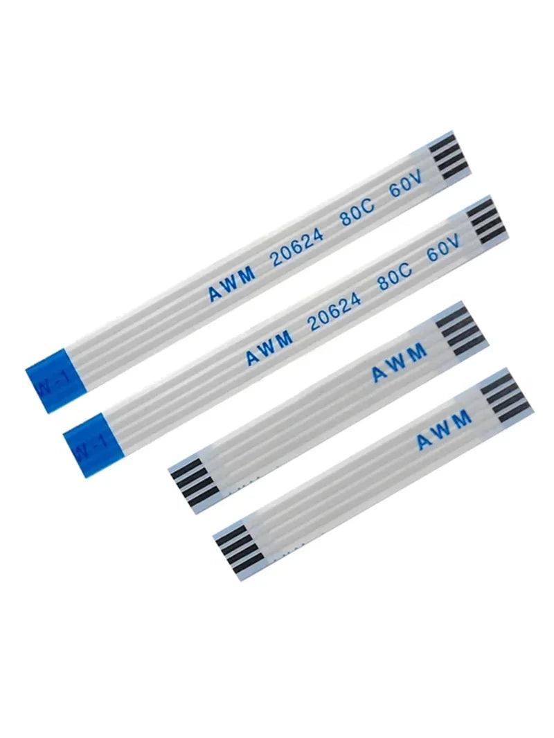 5PCS Flat Flexible Cable FFC FPC AWM 20624 80C 60V VW-1 FFC-0.5MM 1.0MM 5/7/9/11/13/17/19/21/23/25/31/35/38/44/46/48/51/52/54Pin