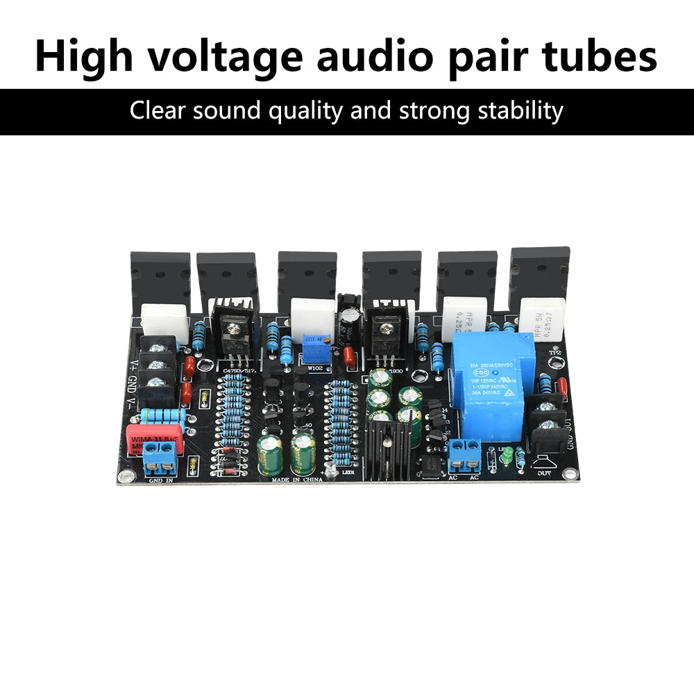 300W Mono Power Amplifier Board 1943+5200 Hifi High-Power Audio Amplifier Board With Speaker Protection