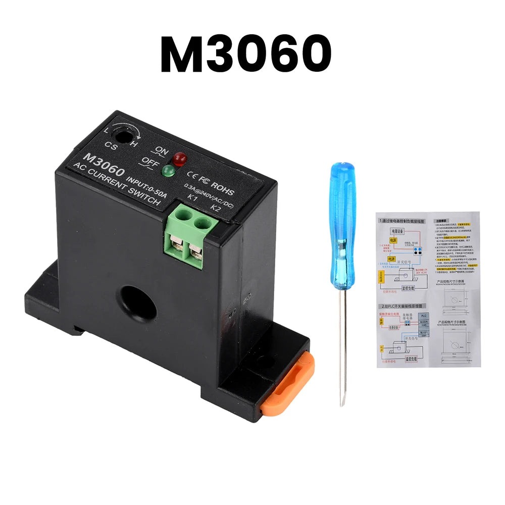 M3050 M3056 M3060 M3066 AC Current Sensing Switch Self-Powered Sensing Switch Induction Relay Power Supply