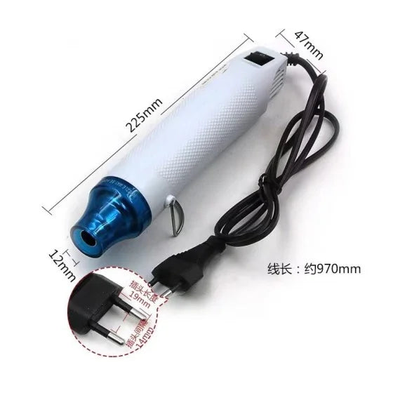 220V Hot Air Gun Soldering Temperature Blower Gun DIY Crafts Electric Power Hot Dryer Mini Heat Gun For Shrink Tubing Car Wrap