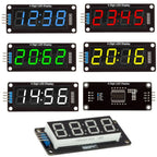 TM1637 0.36" 4 Bit LED Digital Tube Display 7 Segments Red Green Blue Yellow White LED Module Board with Pin for Arduino