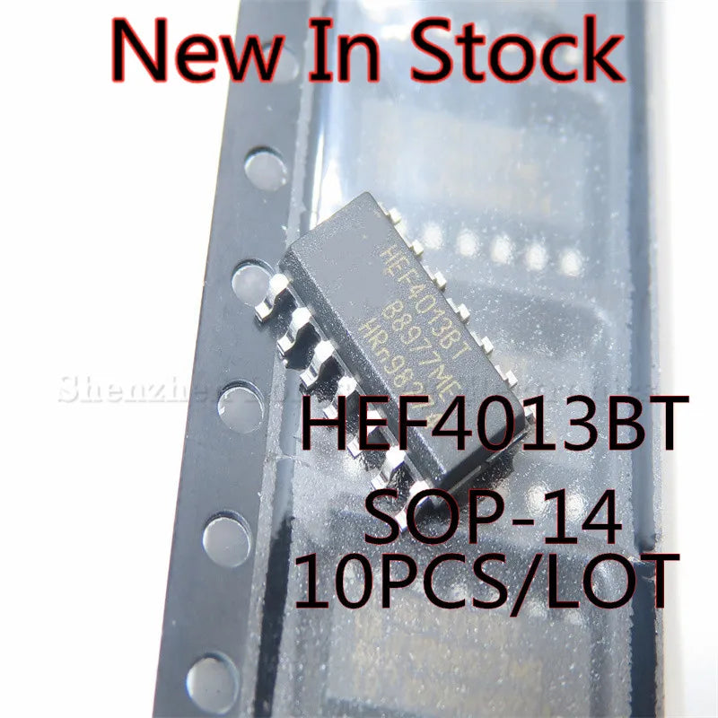 10PCS/LOT HEF4013 HEF4013BT SOP-14  SMD Double D flip-flop logic chip New In Stock Original Quality 100%