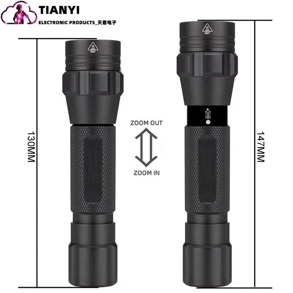 IR 850nm&940nm Latest Infrared Chip LED Zoom Night Vision Infrared Fill Light Tactical Hunting Zoom Flashlight IR Lighting Light
