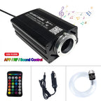 Car Starry Sky Light Auto Home Fiber Optic Lights Atmosphere Lamp Music Control Ceiling Lights RGB 12W 8 Colors Car Styling DIY
