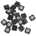 20Pcs Waterproof Tactile Push Button Switch Silicone Momentary Panel Mount Micro Switch for Automotive Industrial Electronics