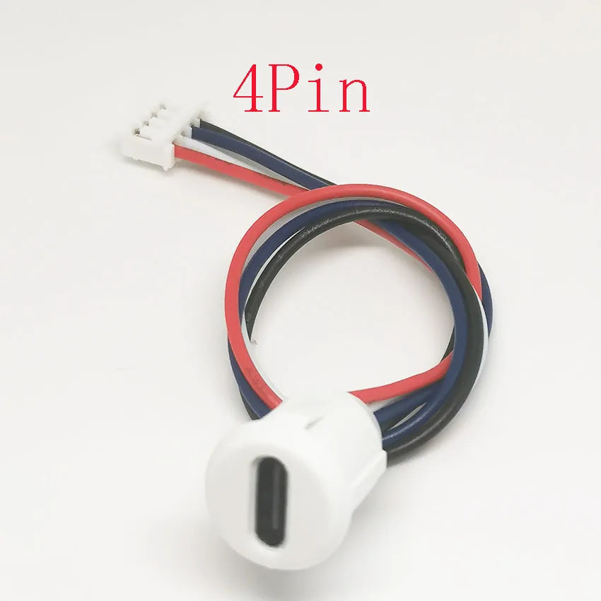 Type-C 2P/4P Glue Injection Direct Pressure Welding Wire Type Female Base USB Connector Adapter Type-C Waterproof Female Base