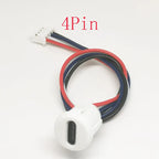 Type-C 2P/4P Glue Injection Direct Pressure Welding Wire Type Female Base USB Connector Adapter Type-C Waterproof Female Base