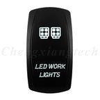 Marine 12V 24V White Led On Off Rocker Switch 5Pin SPST Momentary Switch DPDT ON OFF ON 3-Way for Car Boat Carling 4X4 Narva