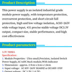 1pcs 220V AC To DC Isolated Power Board 3.5W Precision Regulation 5V/3.3V700mA 12V400mA MCU Power Converter PCB
