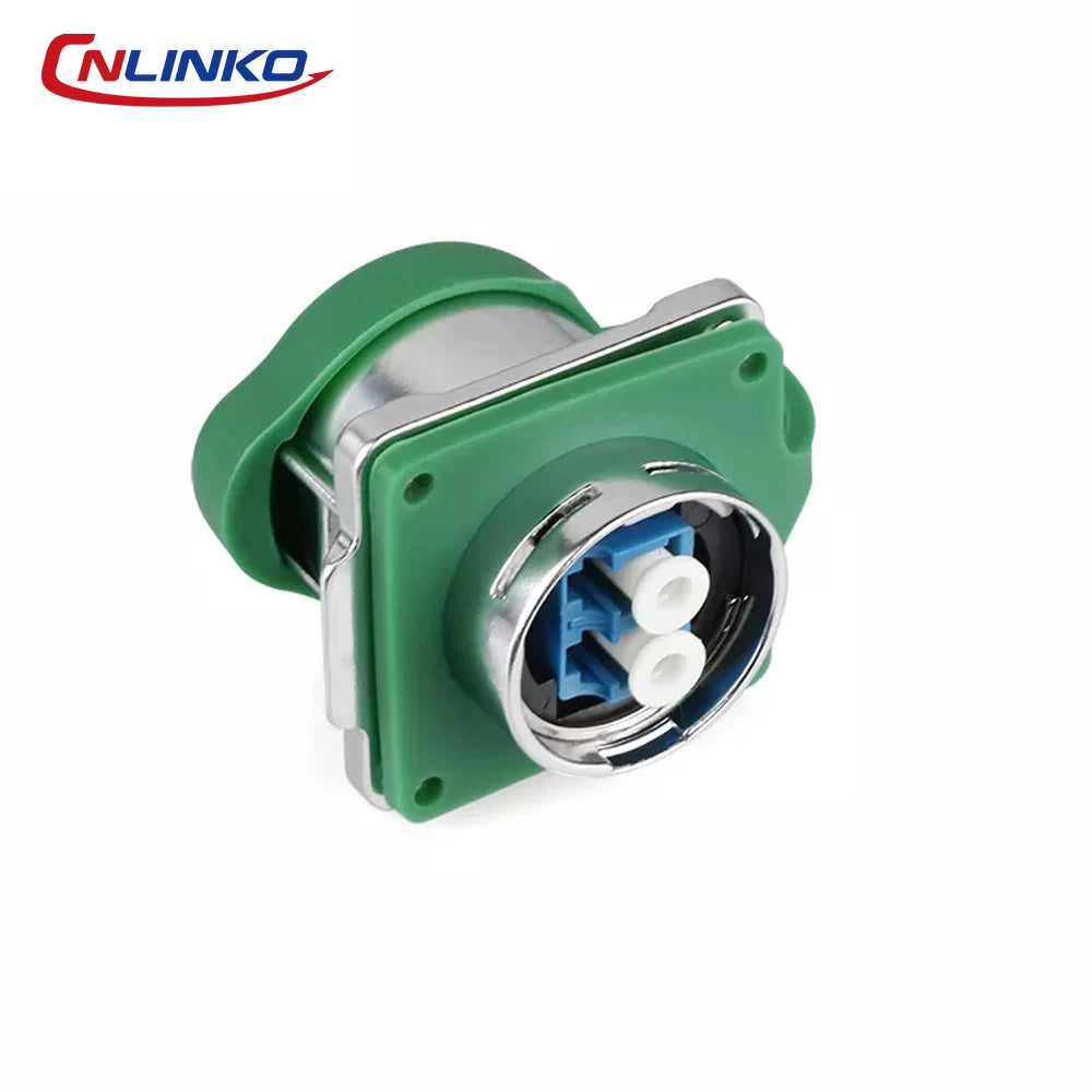CNLINKO M24 Fiber Optic Connector LC High Performance Single Mode Conenctor Quick Assembly Waterproof IP68 for Networking FTTH