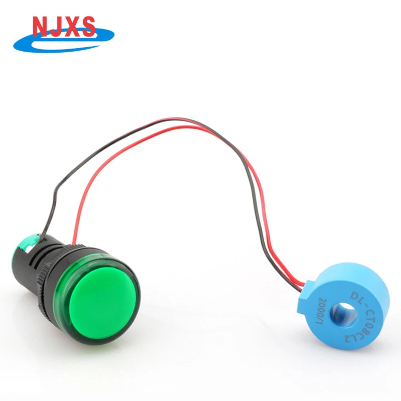 NJXSE Led Current Indicator 5A 20A 30A 50A 100A CT AC Signal Monitor Light Factory Price Current Transformer with Led Indicator