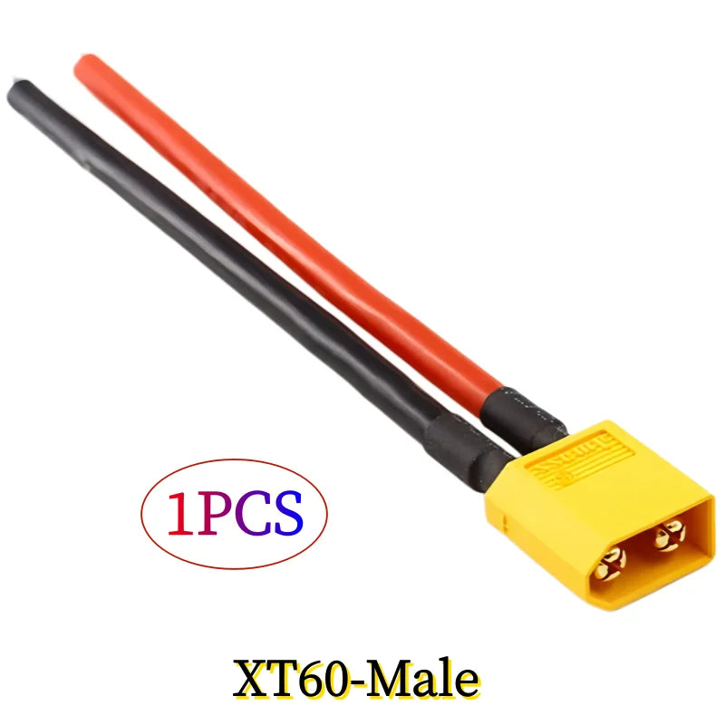 XT60 XT-60 Male/Female Bullet Connectors Cable Plugs With Silicon 12AWG Wire For RC Lipo Battery Quadcopter Multicopter