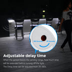 2m 5m 10m Smart PIR Motion Sensor Switch 24V COB LED Strip Light Neon Silicone Gel Tape Auto ON/OFF For Stair,Wardrobe Decor