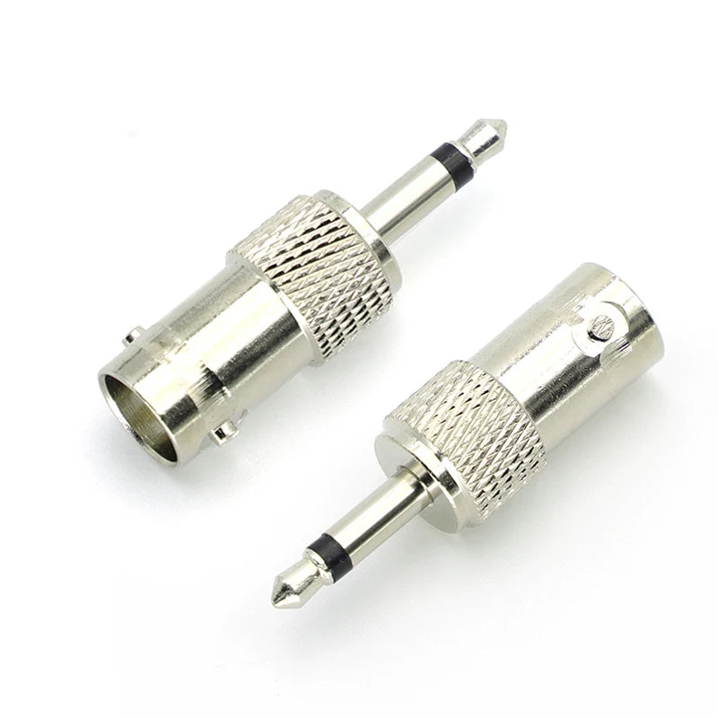1-5Pcs High-quality Q9 BNC Connector Socket BNC Female to 3.5mm Mono 1/8" Male RF Coaxial Adapter Connectors