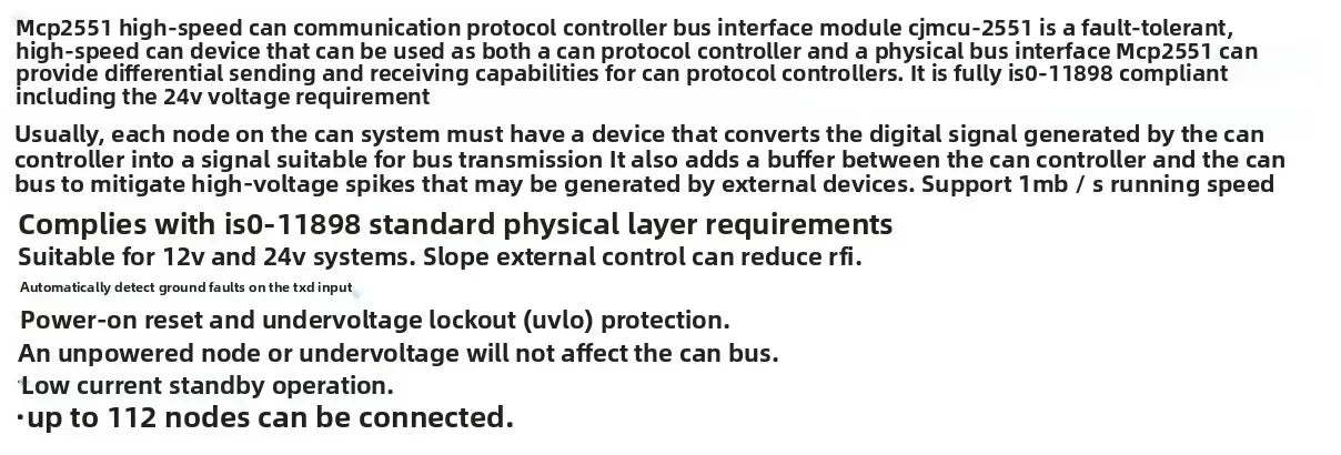 MCP2551 CANBUS Wire Feeding Module for VORON PCB Series 3D Printer Accessories