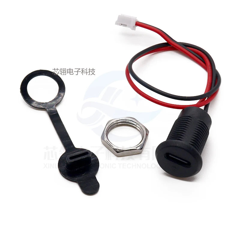 TYPE-C with Line Direct Pressure Type Waterproof Base with Cable Data Charging Port /USB/ Connector/Power Base