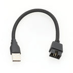 USB A Male to 9‑Pin Motherboard USB Header Extension Cable USB2.0 Mainboard Front Panel Internal Adapter Cord