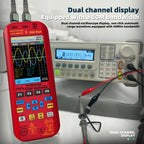 BSIDE 4-IN-1 Handheld Oscilloscope Digital Multimeter+Function Signal Generator Dual Channel O7:25MHz/O9:50MHz Current Tester