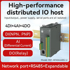 RS485 RJ45 DI/DO/AO/AI Distributed Remote IO Module CDEBYTE M31-U Series Modbus NEW Version Support PNP NPN DIP Free Splicing
