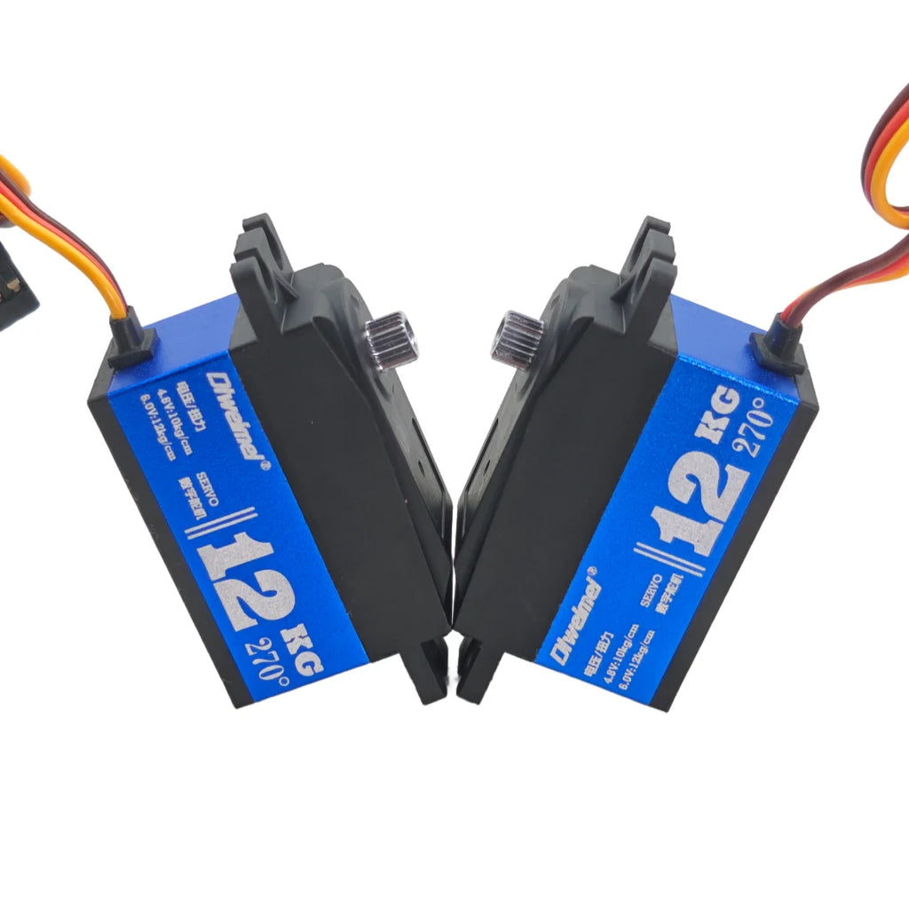 Servo 20kg 12kg Servo 180°/270° Short Type Metal Digital Servo Suitable for 1:10 RC Scale Remote Control Car Racing Drift Robot