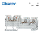PTIO1.5/S/3 With Ground/LED Module Sensor/Actuator Din Rail Terminal Block Din Rail Electric Connector PTIO 1.5/S/3-PE/LED