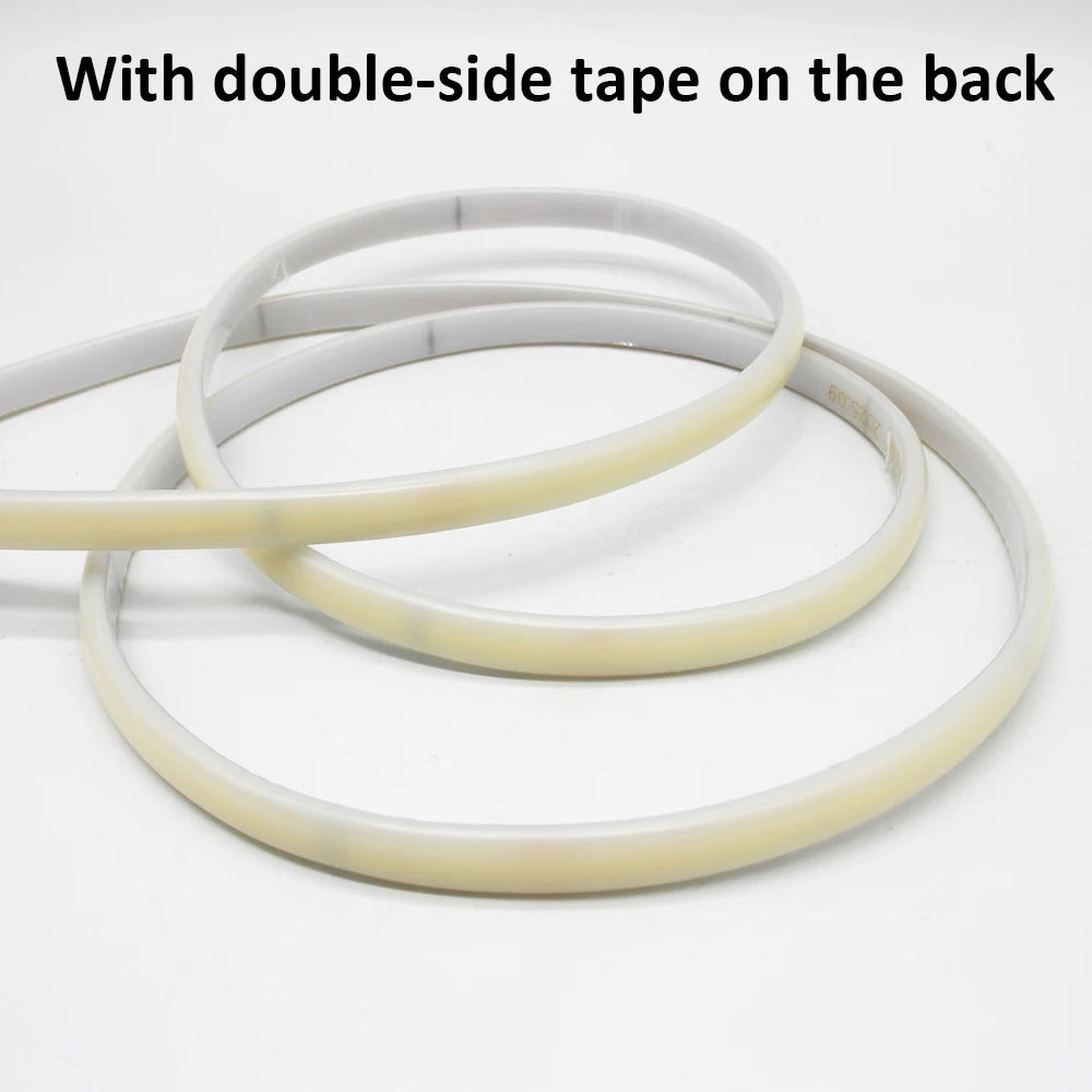 AC220V COB LED Strip Light IP67 Waterproof Flexible Ribbon 2Pin Wire/EU Plug Tape Lamp 3000K/4000K/6000K Outdoor Linear Lighting