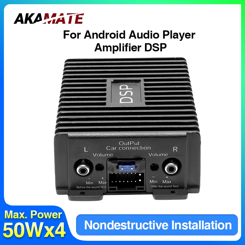 Car Radio Amplifier for Android Radio DSP Non Destructive Modification Speaker Enhance Sound Car Audio Processor 4 Channel